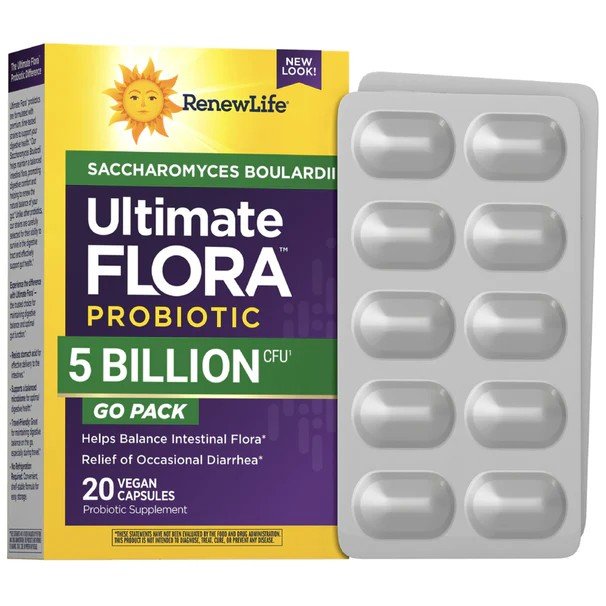 Renew Life Ultimate Flora Saccharomyces Boulardii 6 Billion 20 VegCap