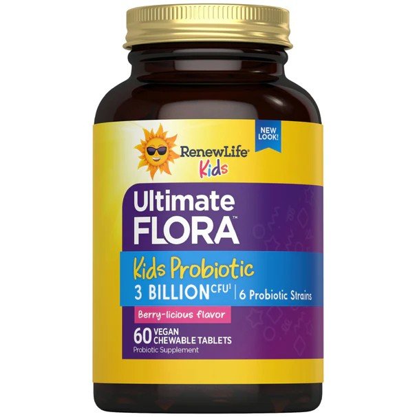 Renew Life Ultimate Flora Kids Probiotic 3 Billion 60 Tablet