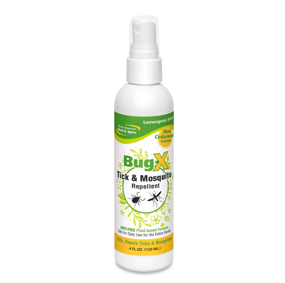 North American Herb &amp; Spice Bug-X-Lemongrass 4 oz Spray