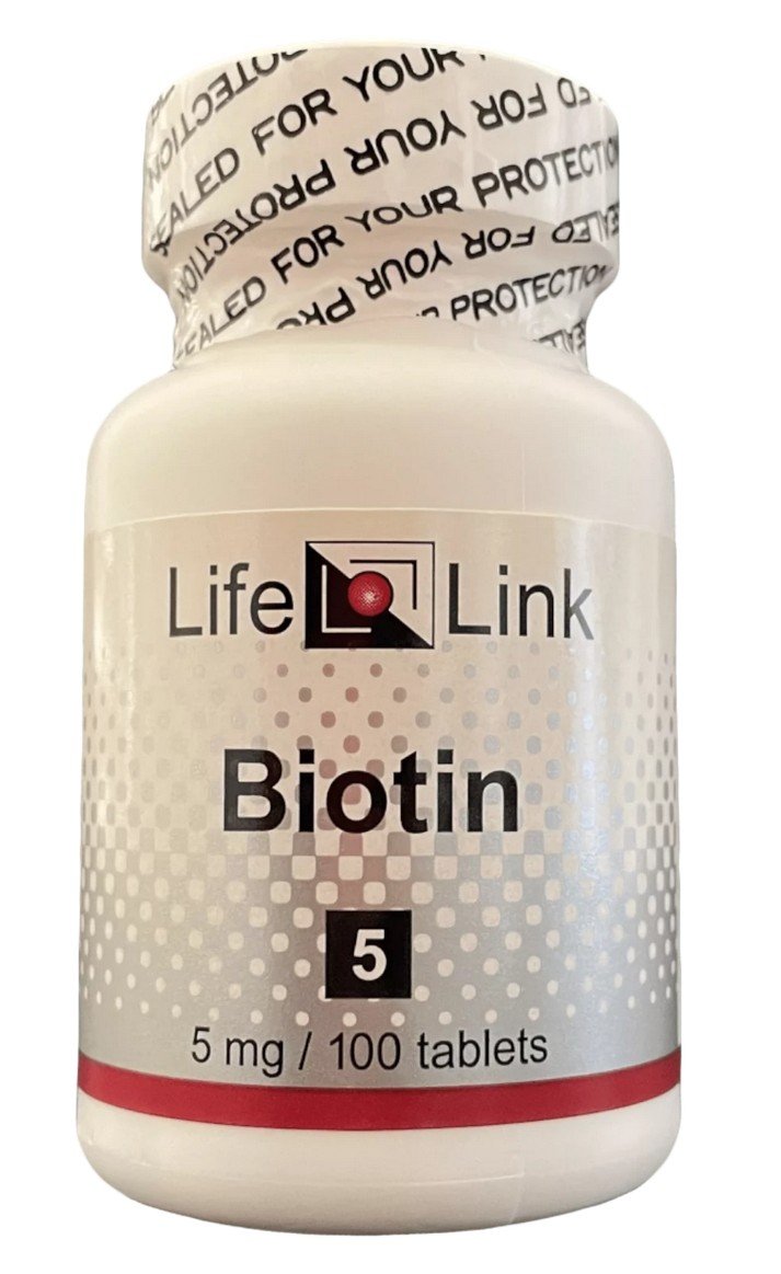 LifeLink Biotin 5mg 100 Tablet