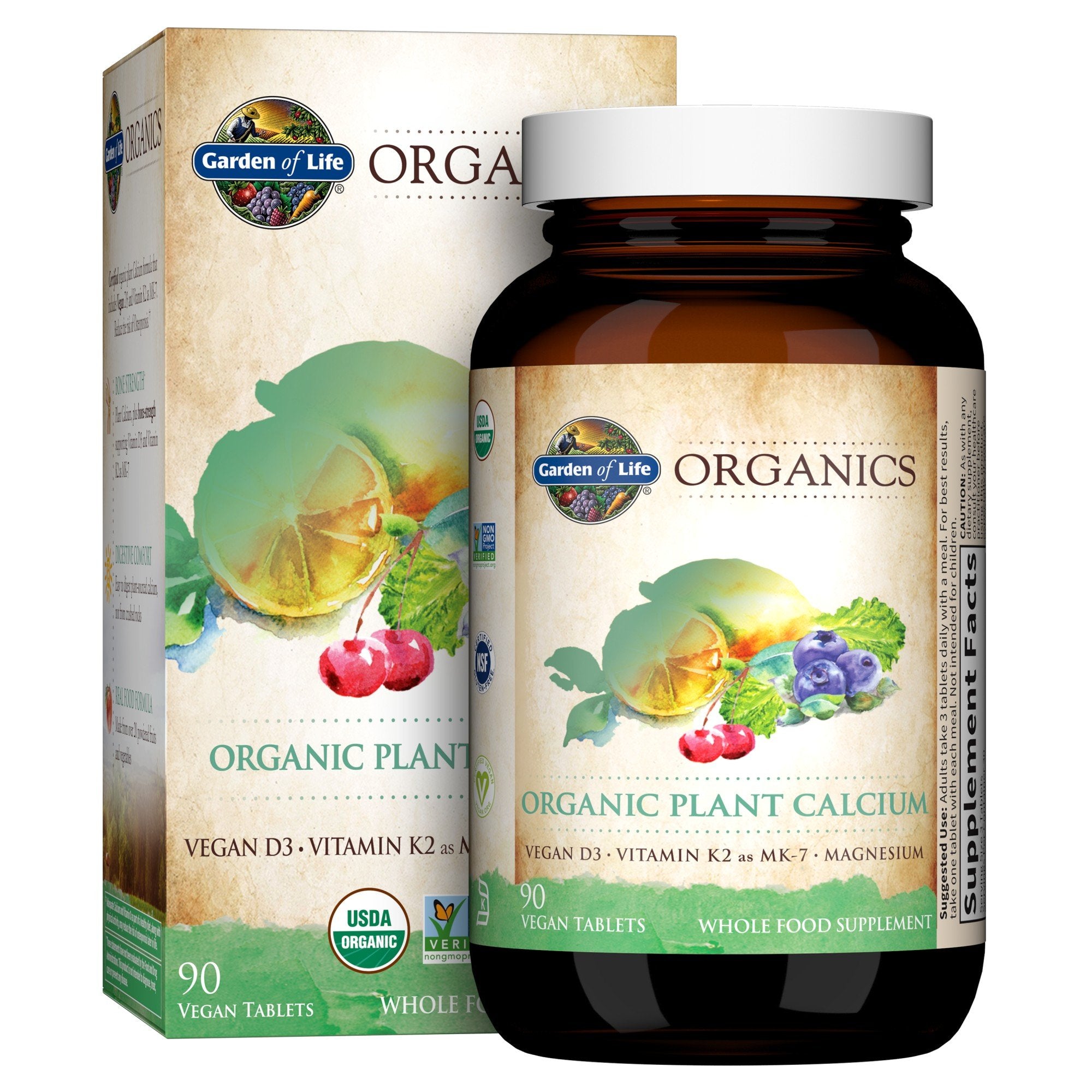 Garden of Life Garden of Life Organics Plant Calcium 90 Tablet