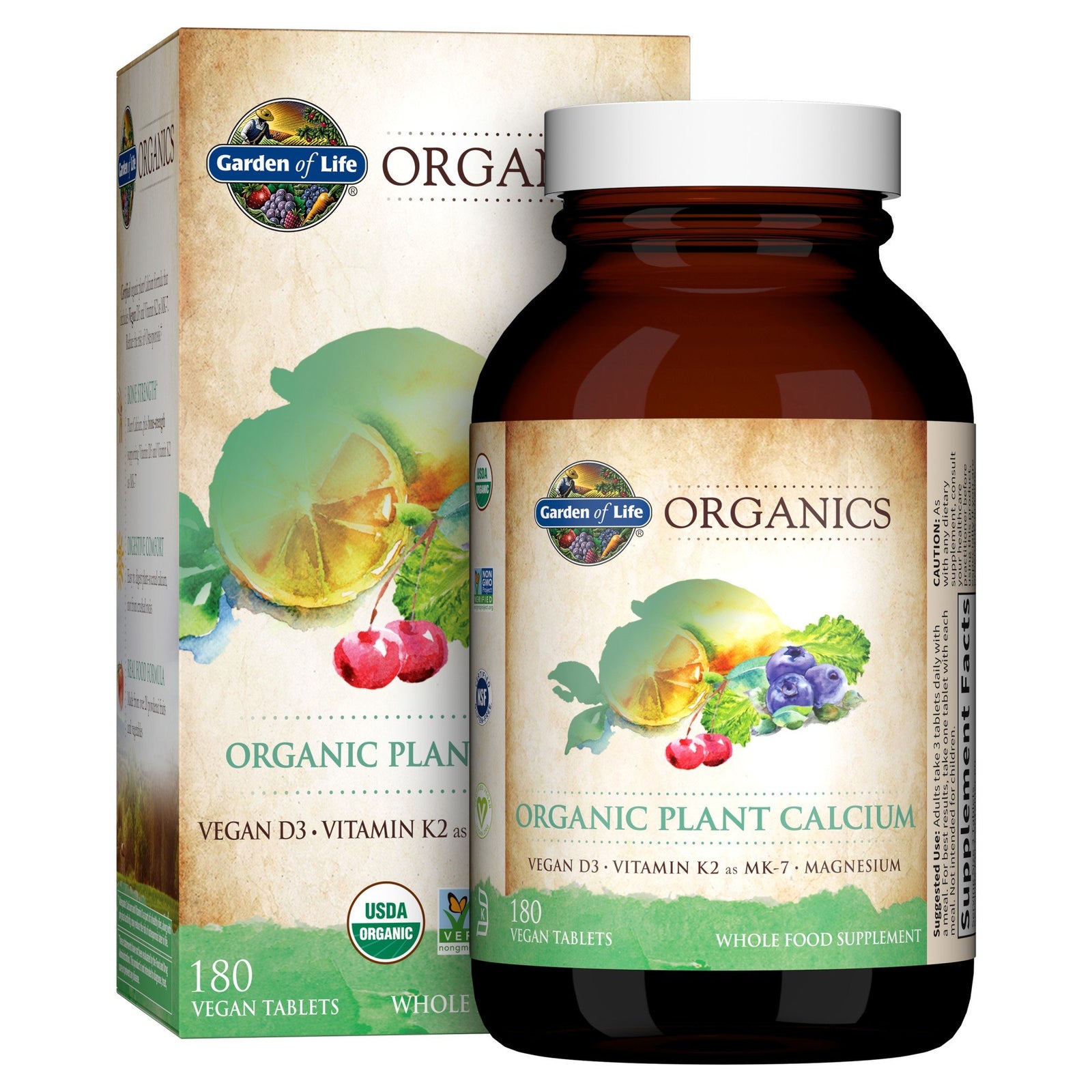 Garden of Life Garden of Life Organics Plant Calcium 180 Tablet