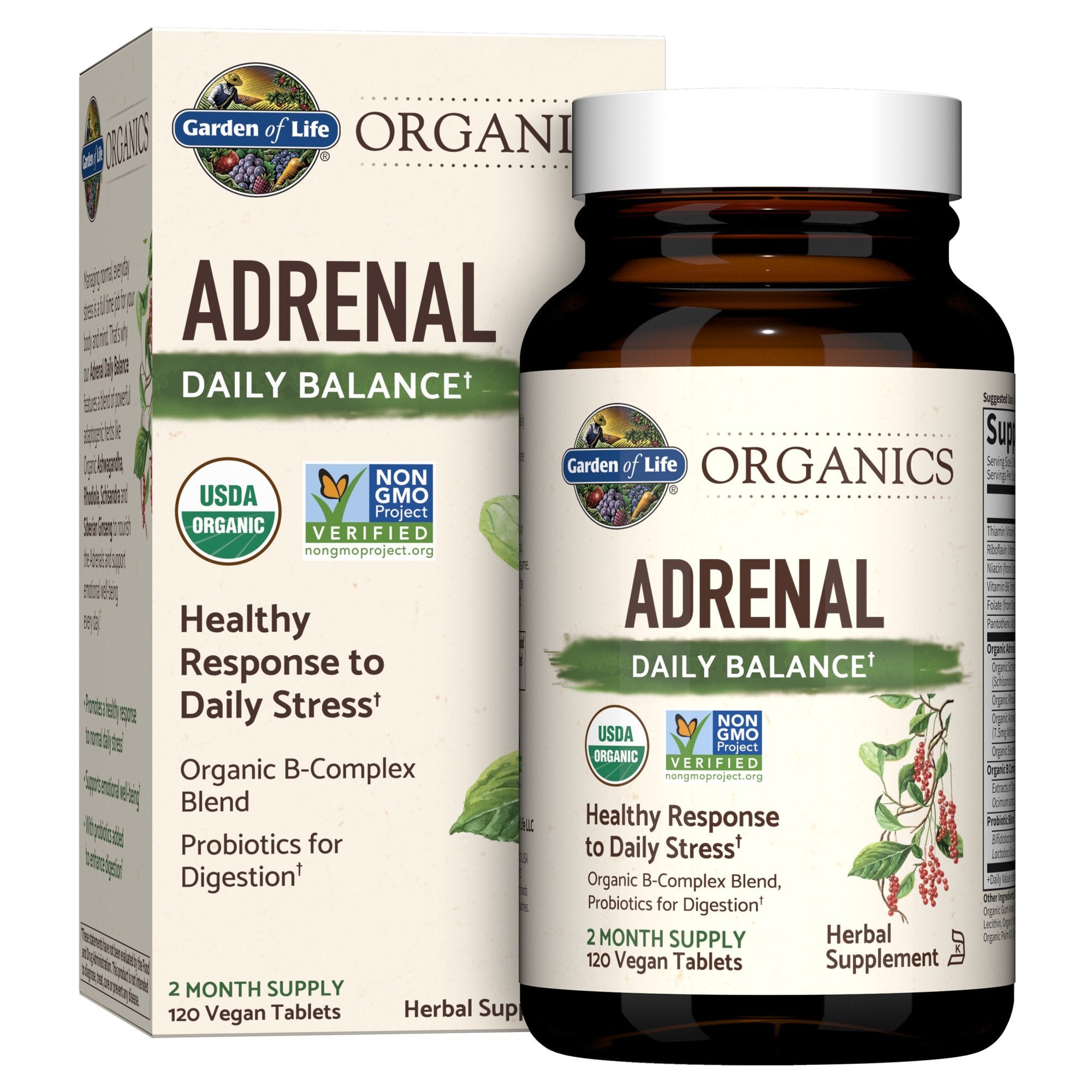 Garden of Life Garden of Life Organics Adrenal Daily Balance 120 Tablets