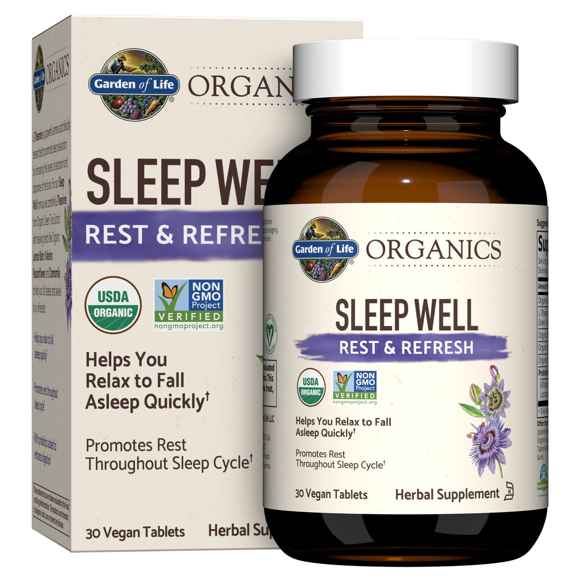 Garden of Life Garden of Life Organics Sleep Well Rest &amp; Refresh 30 Tablet