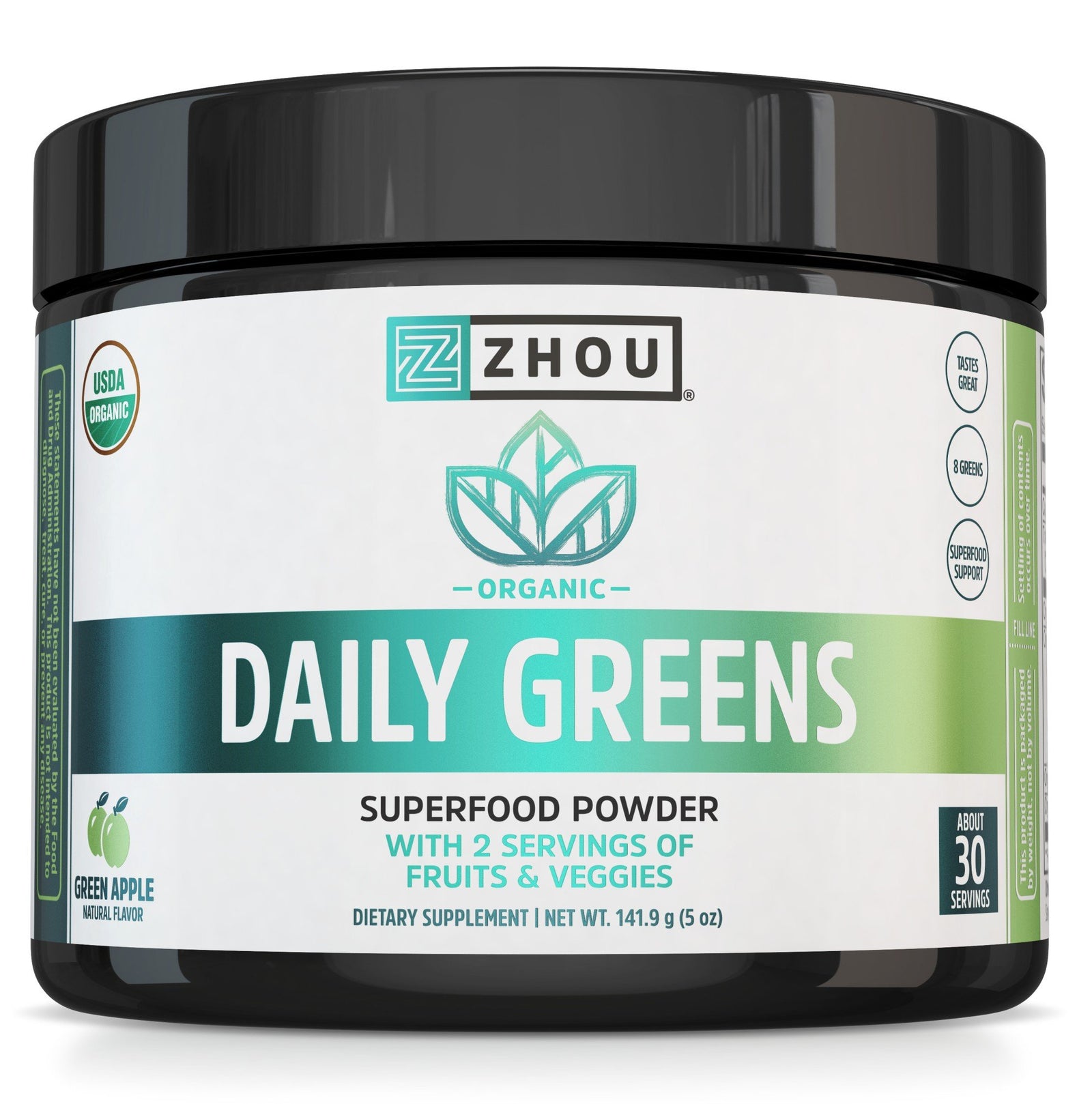 Zhou Nutrition Daily Greens 5 oz Powder