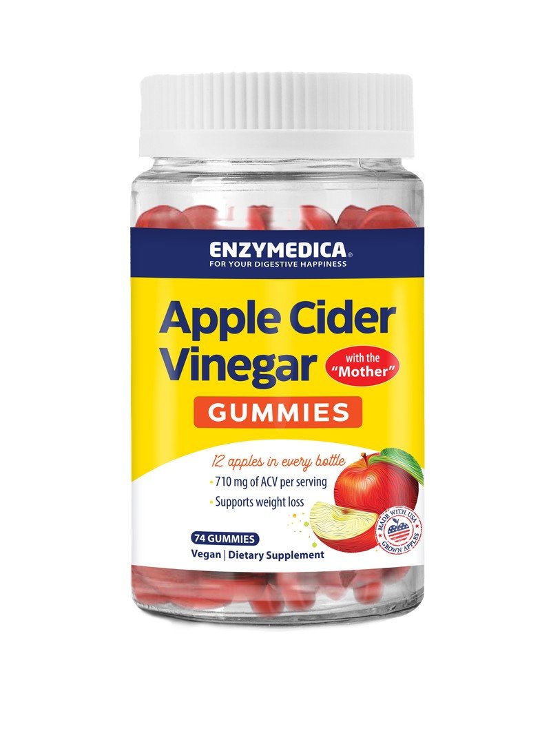 Enzymedica Apple Cider Vinegar Gummies 74 Gummy