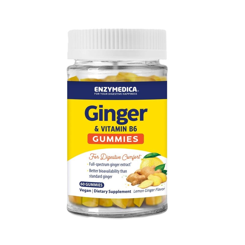 Enzymedica Ginger &amp; Vitamin B6 Gummies 60 Gummies