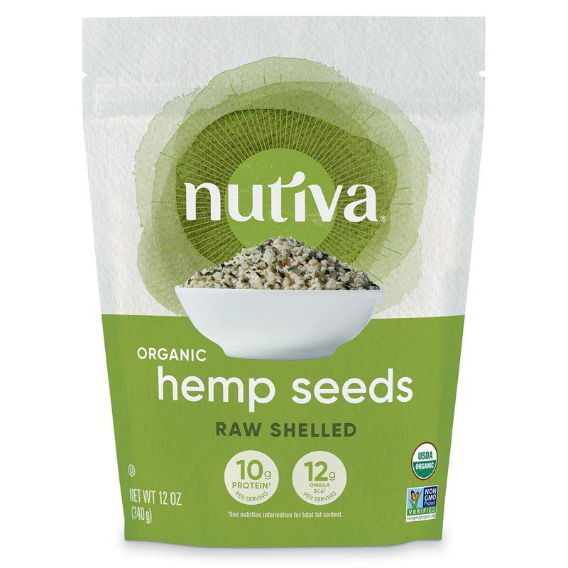 Nutiva Organic Shelled Hemp Seeds 12 oz Seeds