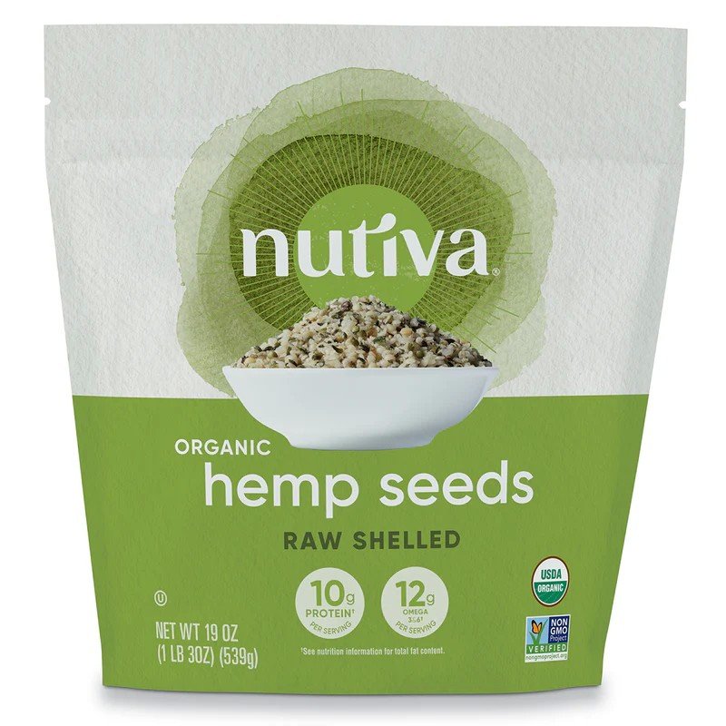 Nutiva Organic Shelled Hemp Seeds 19 oz Seeds