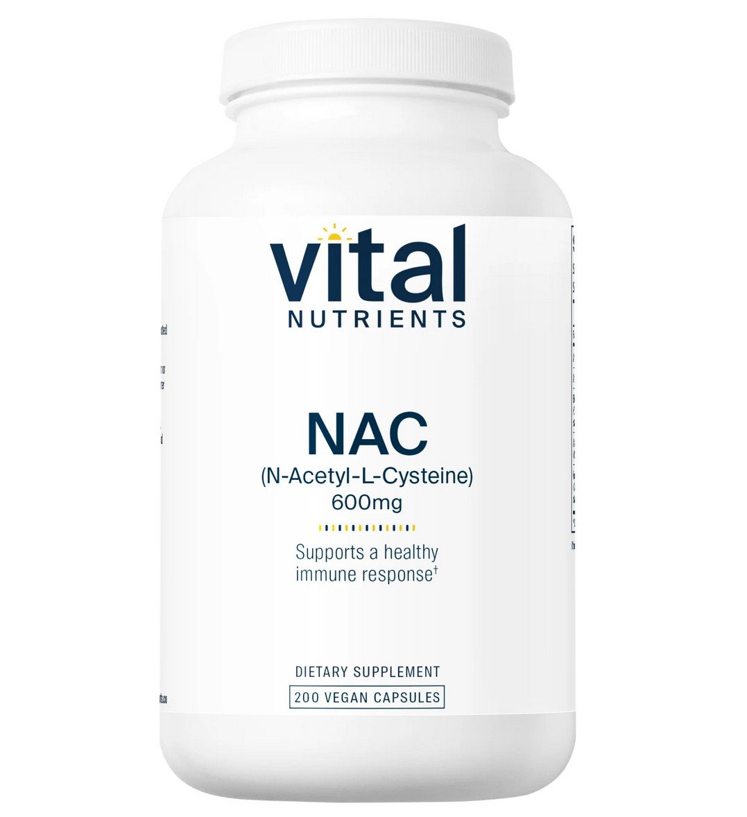 Vital Nutrients NAC (N-Acetyl Cysteine) 600mg 200 Capsule