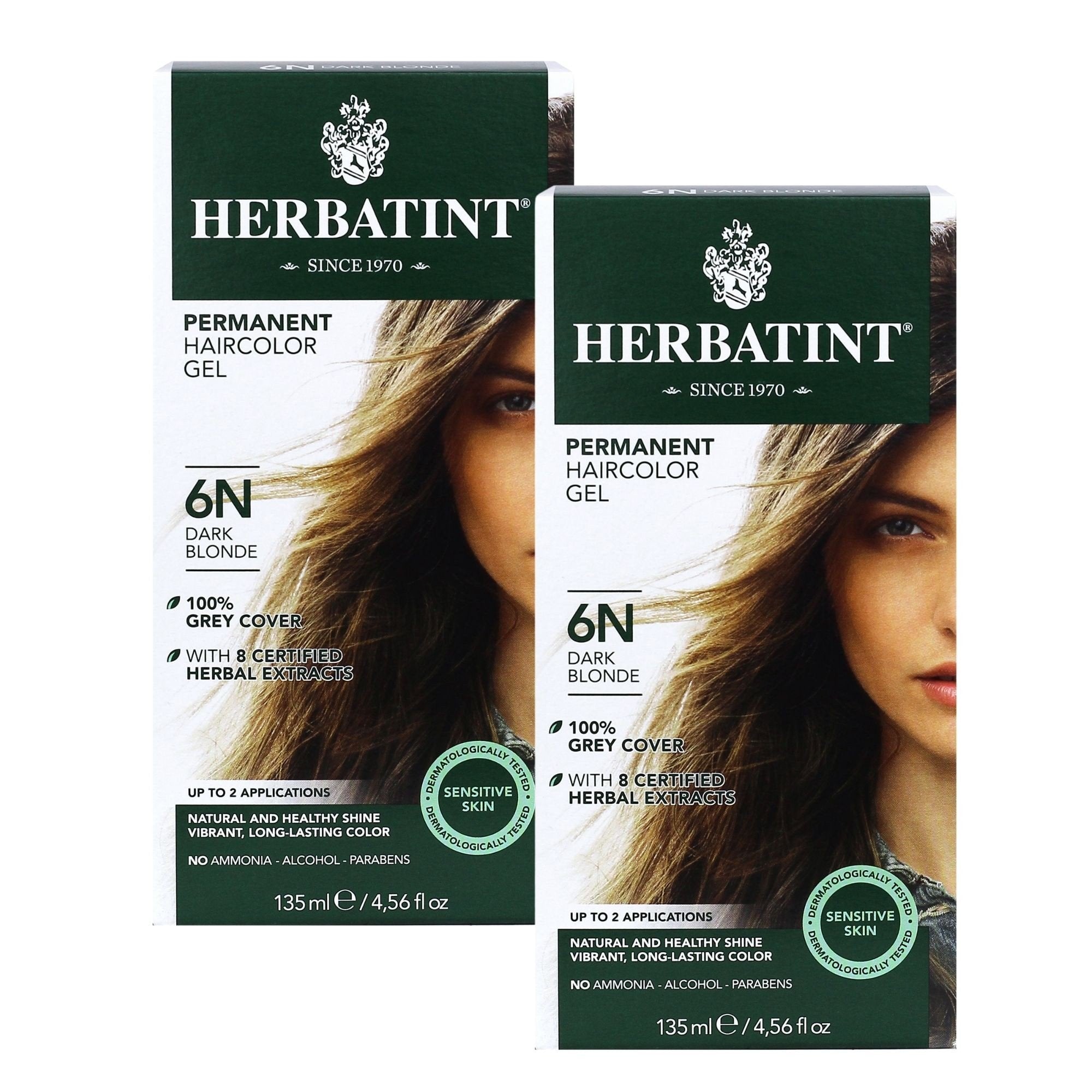 Herbatint 6N-Dark Blonde 2 pk (9.12 fl oz) Box