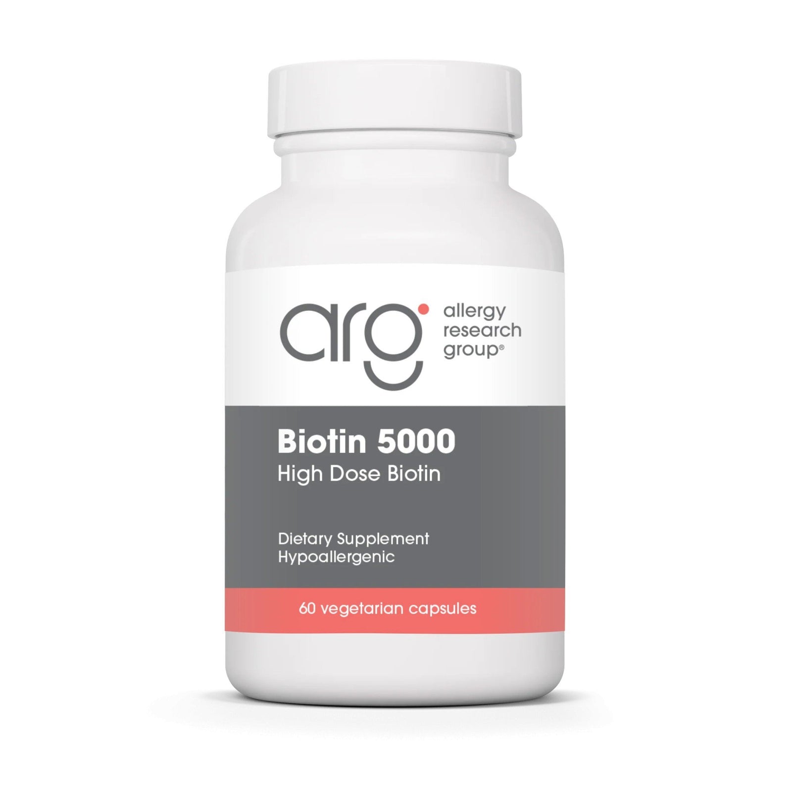 Allergy Research Group Biotin 5000 High Dose Biotin 60 VegCap