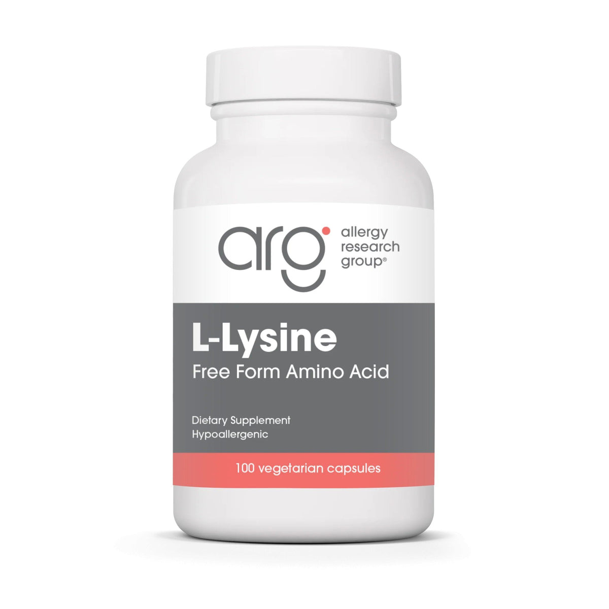 Allergy Research Group L-Lysine Free Form Amino Acid 100 VegCap