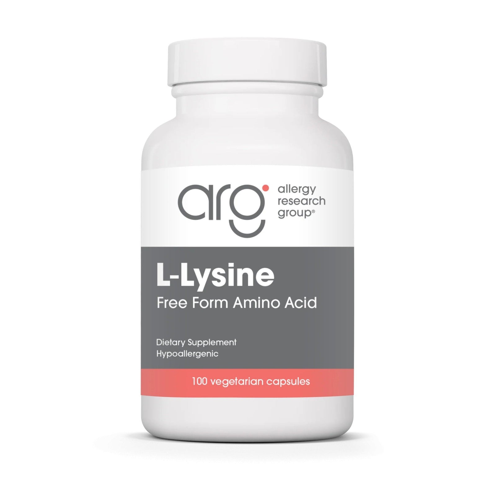 Allergy Research Group L-Lysine Free Form Amino Acid 100 VegCap