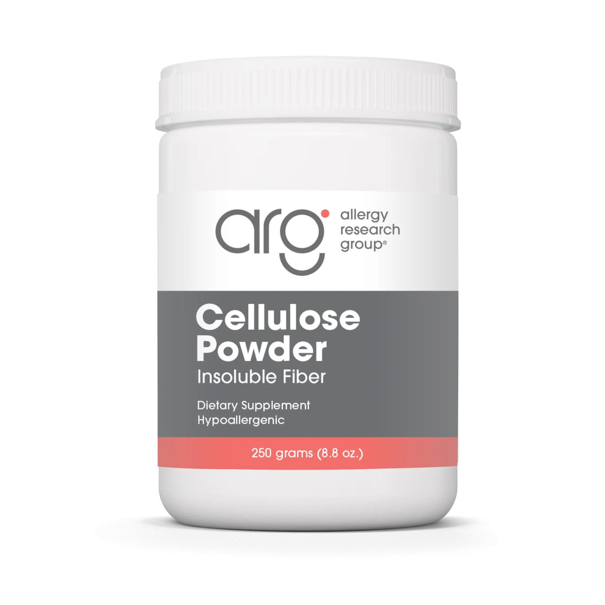 Allergy Research Group Cellulose Powder Insoluble Fiber 250 grams Powder