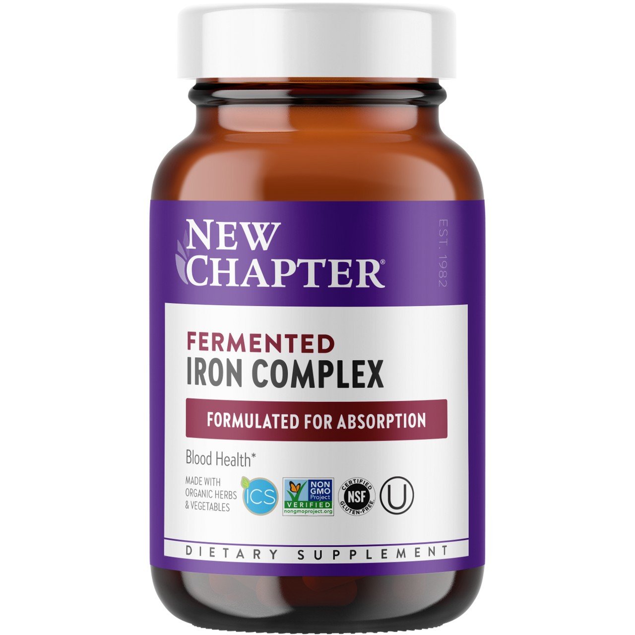 New Chapter Fermented Iron Complex 60 Tablet