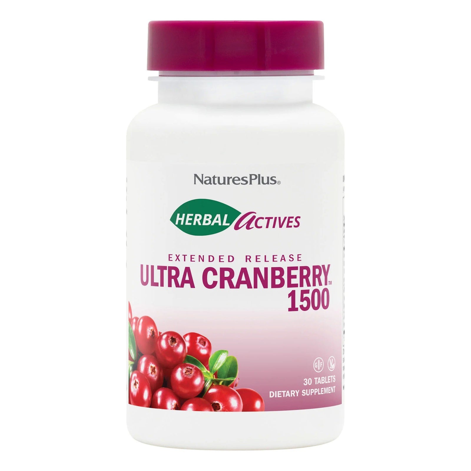 Nature's Plus Herbal Actives Extended Release Cranberry 30 Tablet