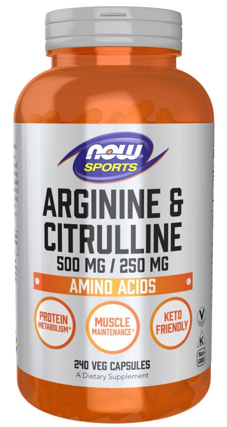 Now Foods Arginine &amp; Citrulline 500/250 240 VegCap