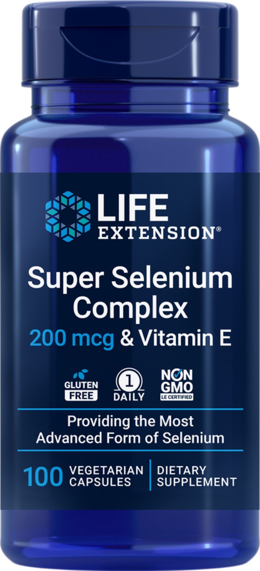 Life Extension Super Selenium Complex 200 mcg & Vitamin E 100 VegCap