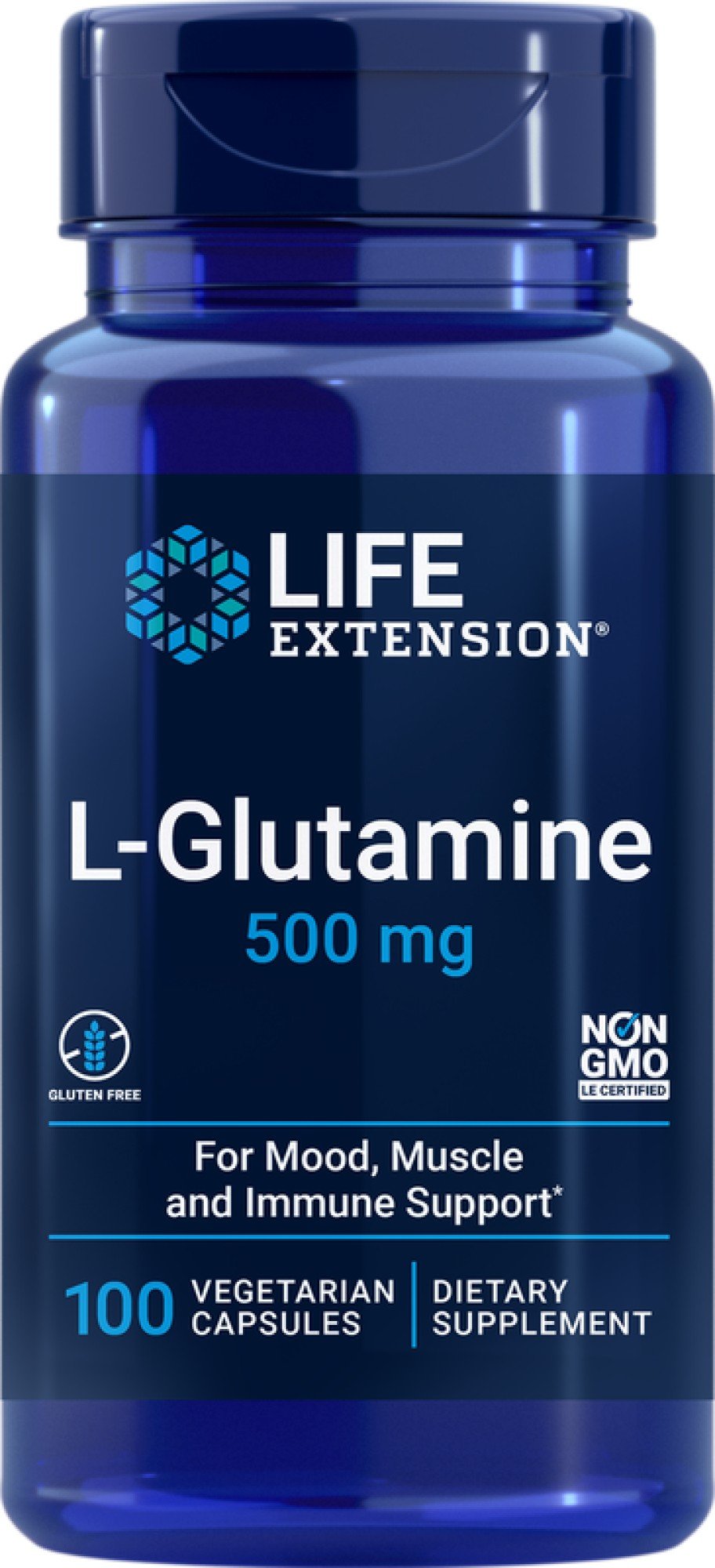 Life Extension L-Glutamine 500mg 100 Capsule