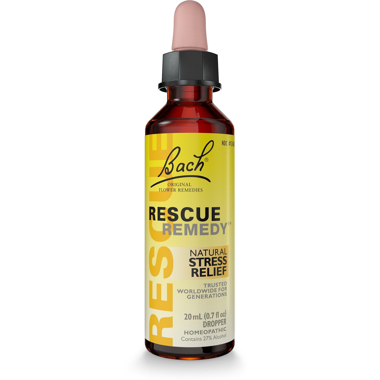 Bach Rescue Remedy Natural Stress Relief 20 mL(0.7 fl oz) Liquid