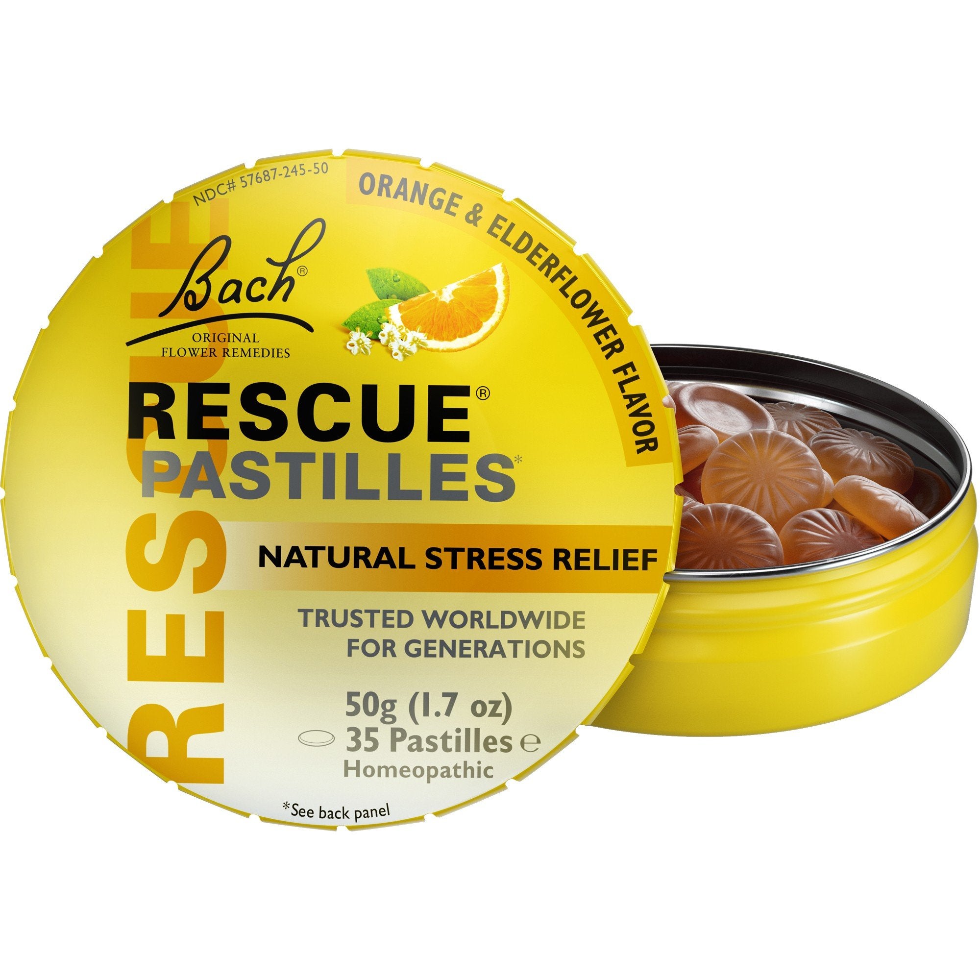 Bach Rescue Remedy Pastilles Orange 50 g (1.7 oz) Pastilles