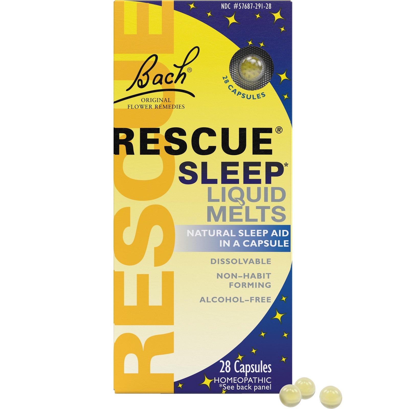 Bach Rescue Sleep Liquid Melts 28 Capsule