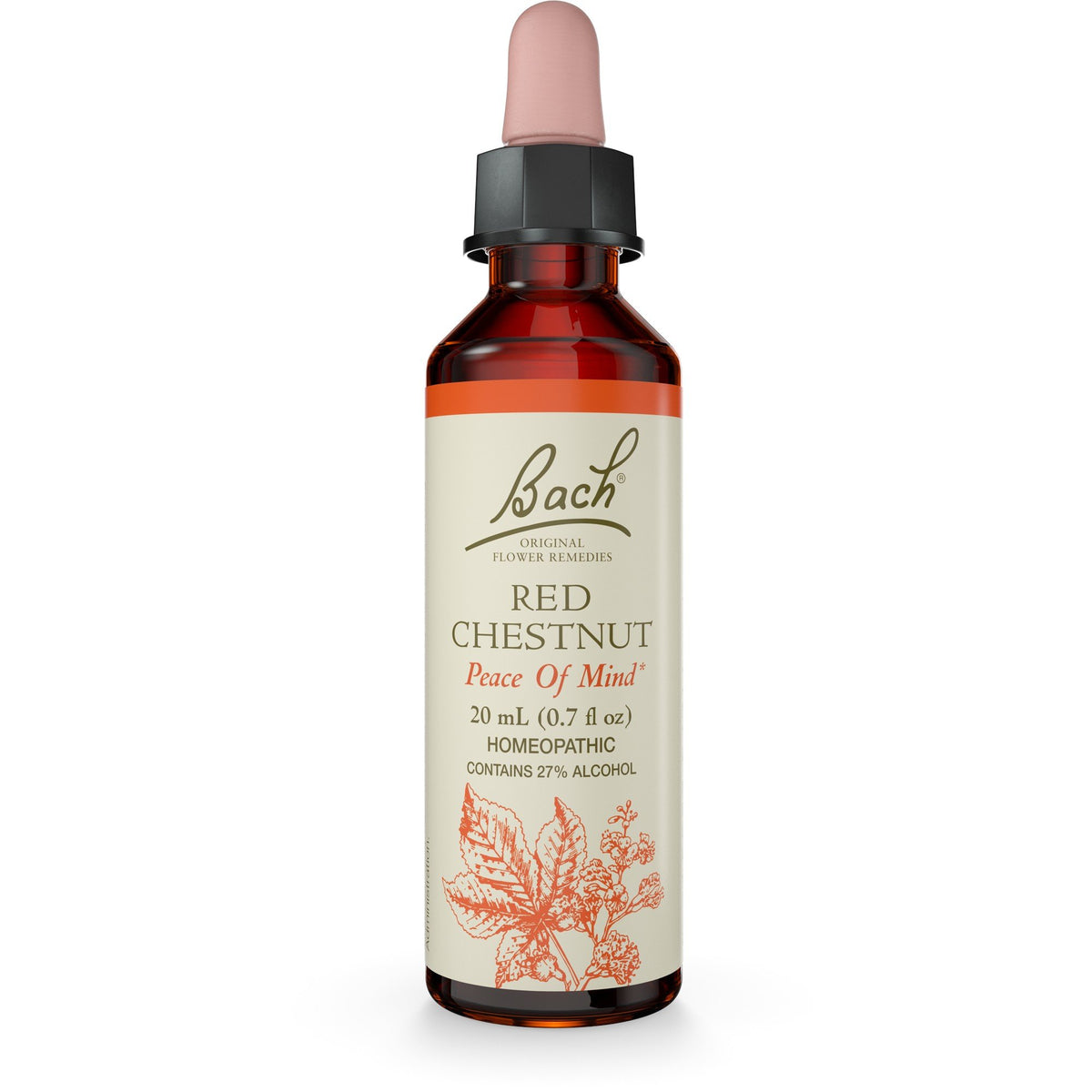 Bach Red Chestnut 20 mL(0.7 fl oz) Liquid