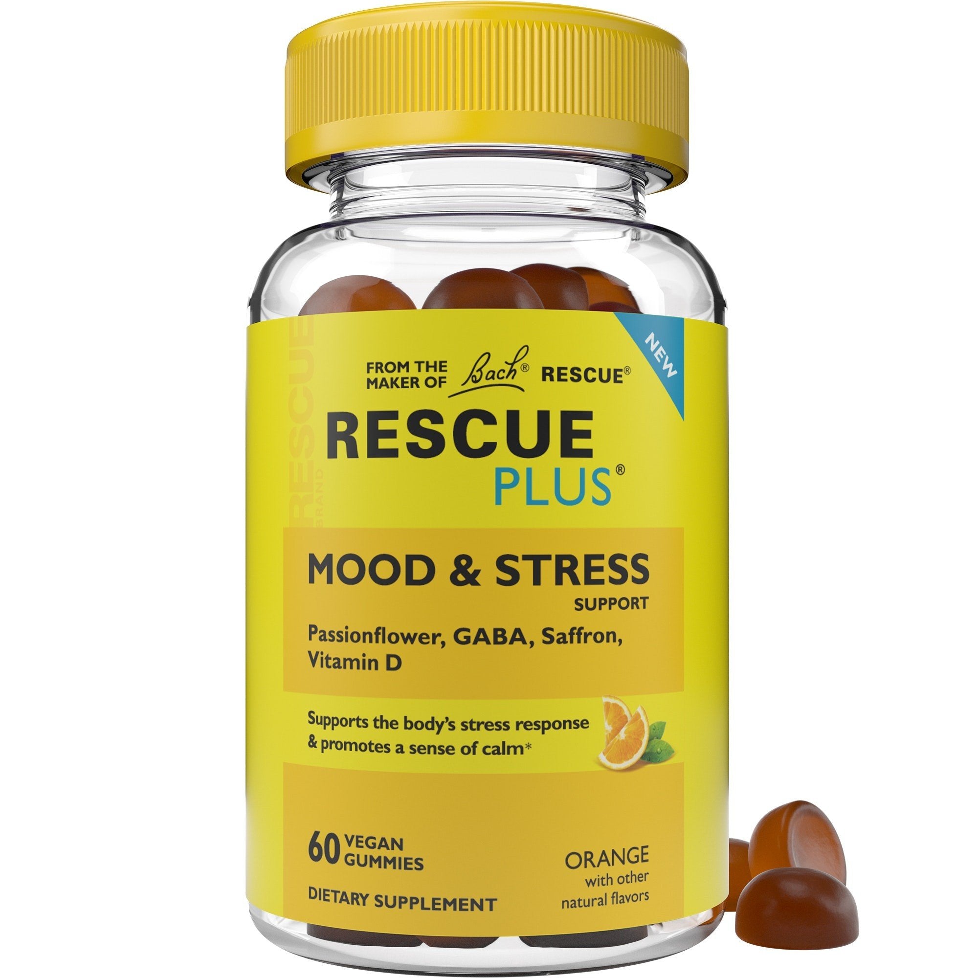 Bach Rescue Plus Mood & Stress Support 60 Vegan Gummies