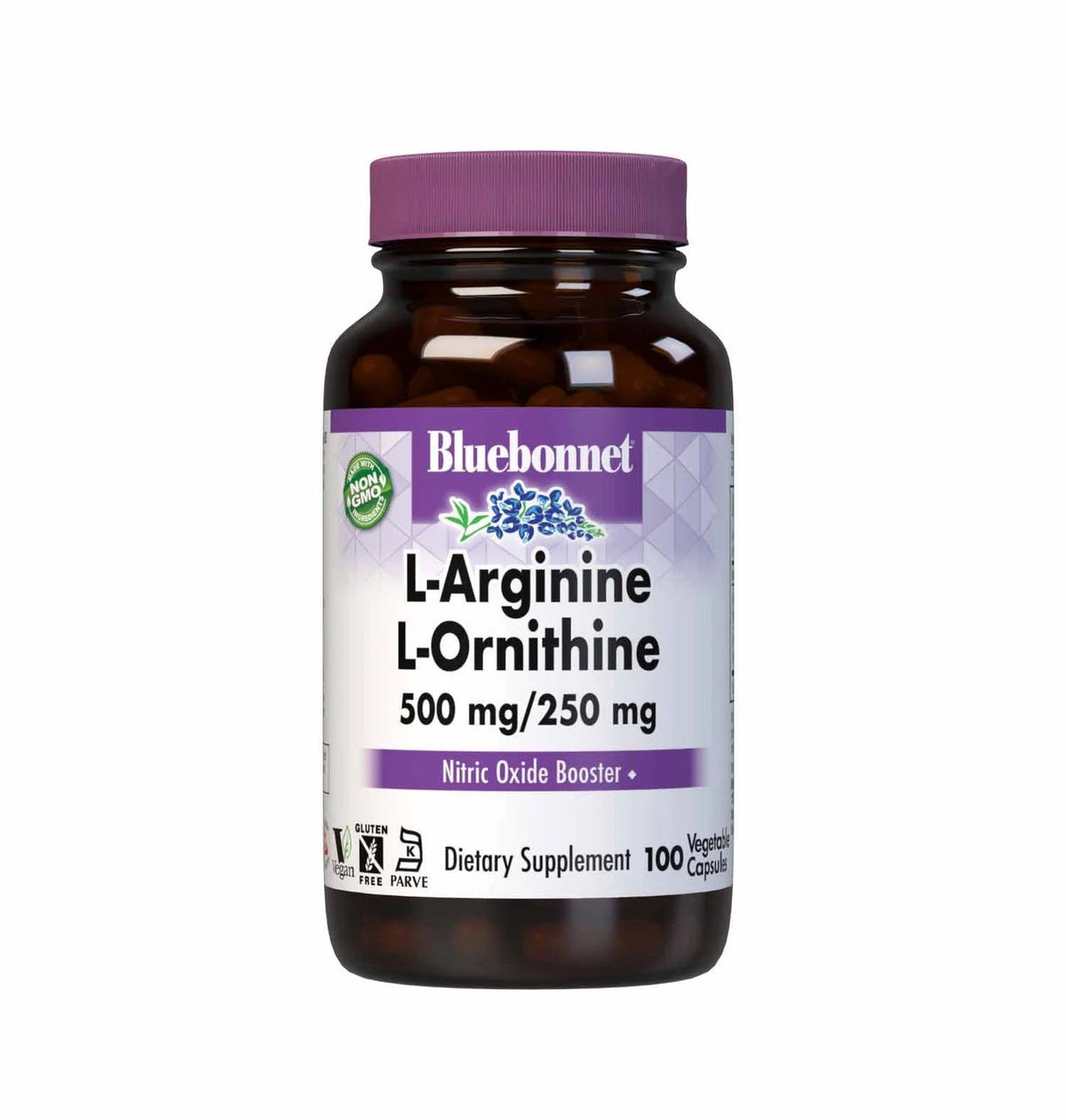 Bluebonnet L-Arginine/L-Ornithine 500mg/250mg 100 VegCap