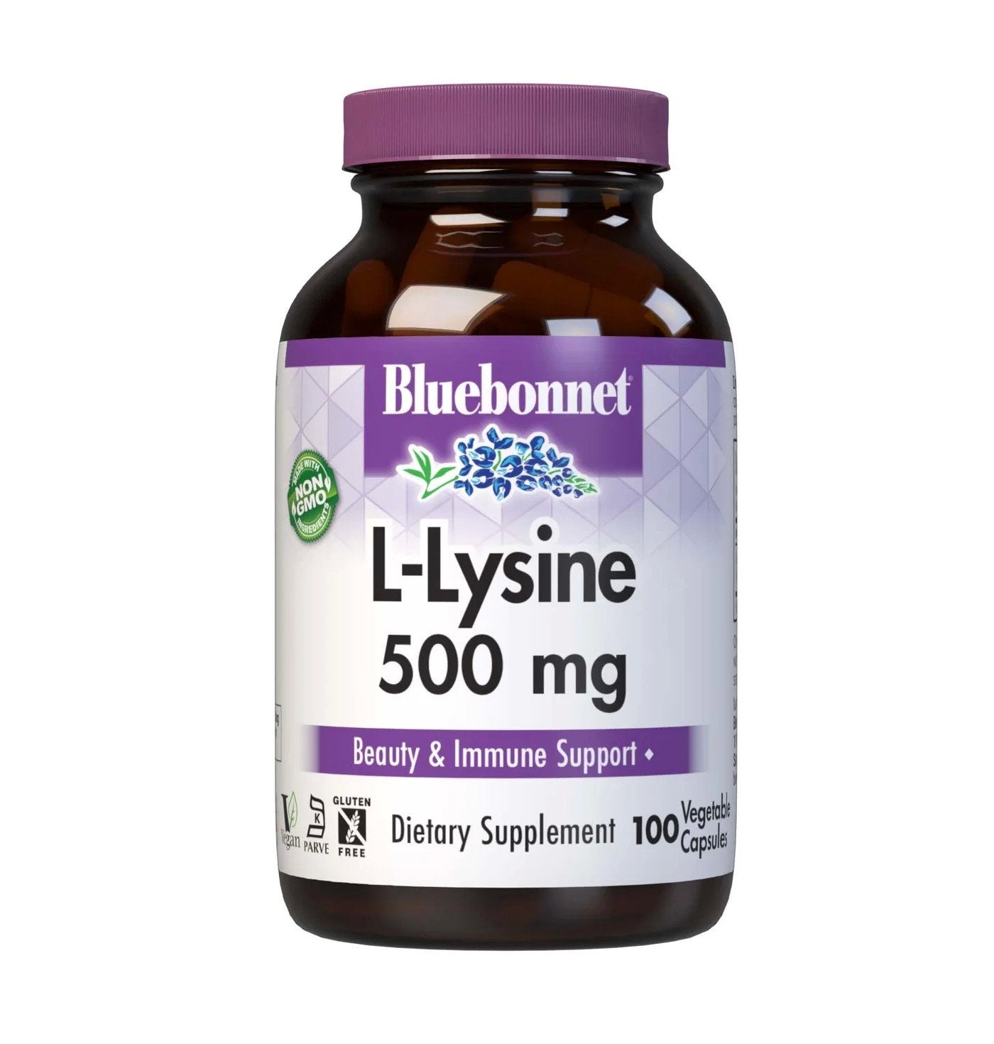 Bluebonnet L-Lysine 500mg 100 VegCaps