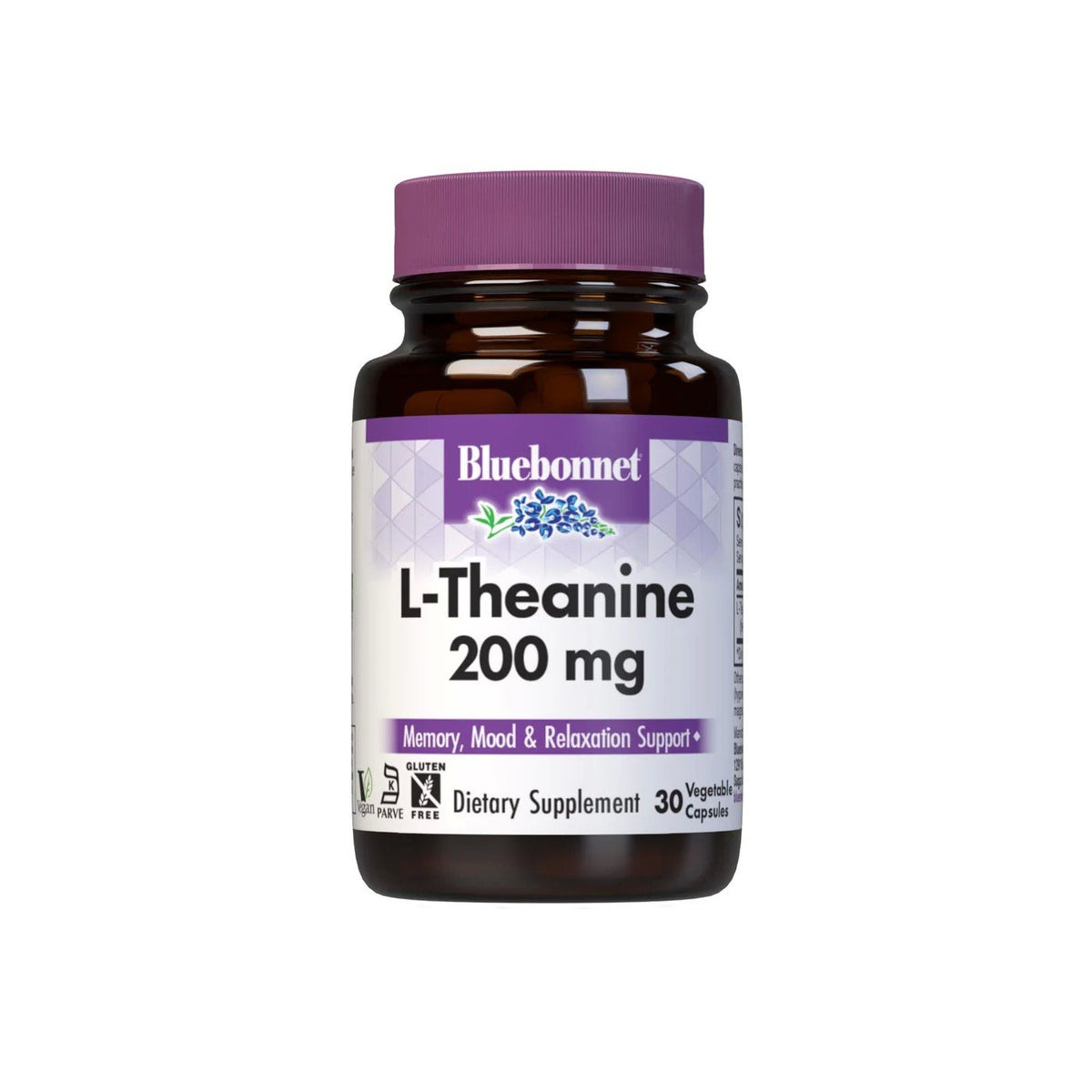 Bluebonnet L-Theanine 200 mg 30 VegCap