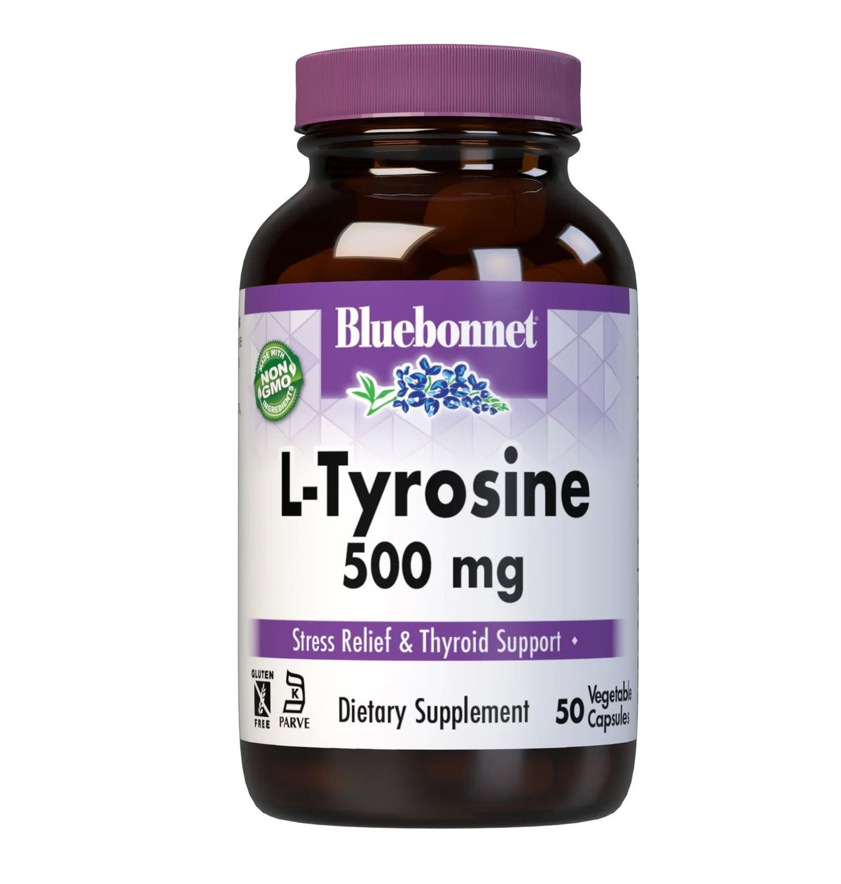 Bluebonnet L-Tyrosine 500mg 50 VegCaps