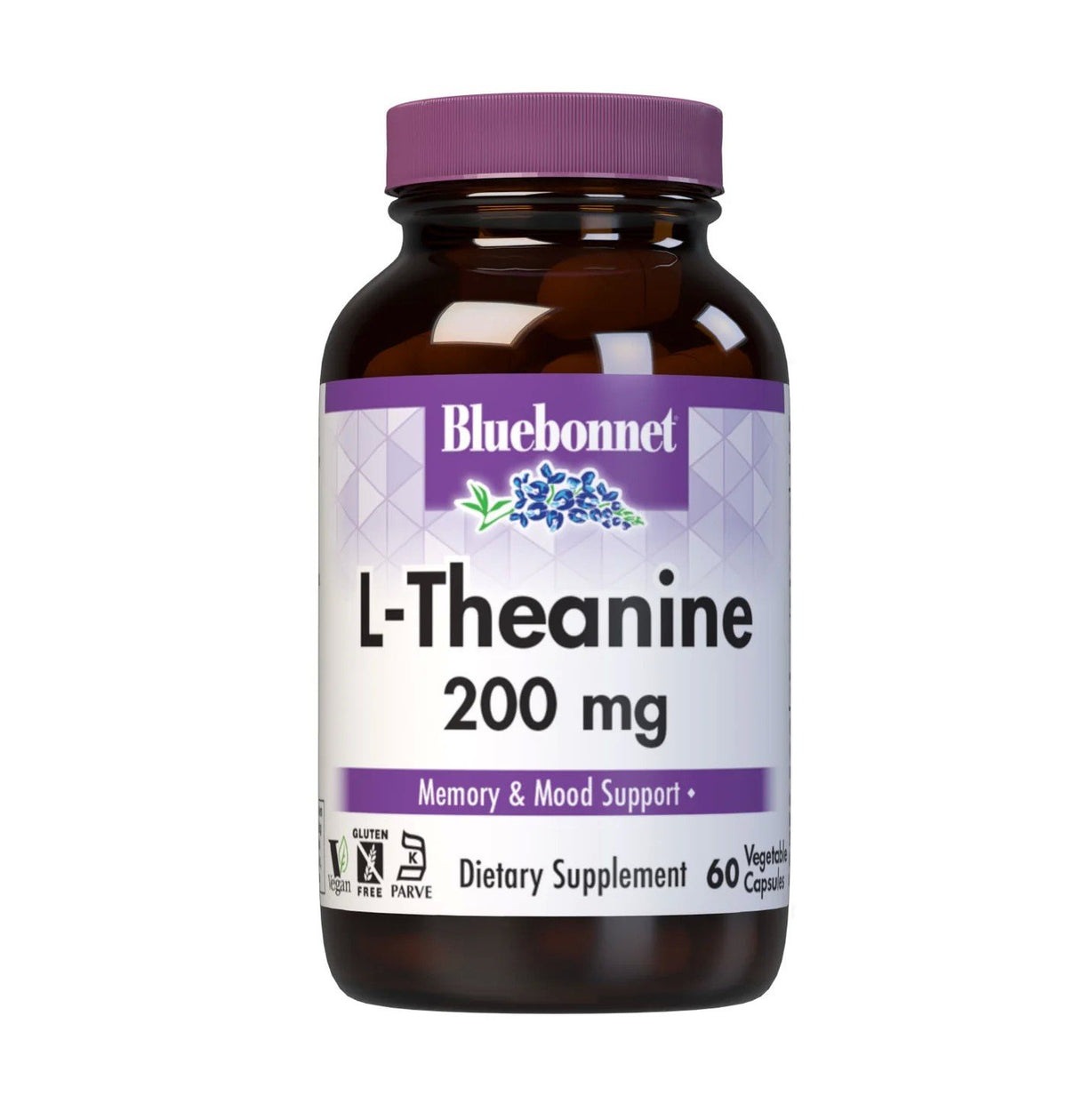 Bluebonnet L-Theanine 200 mg 60 VegCap