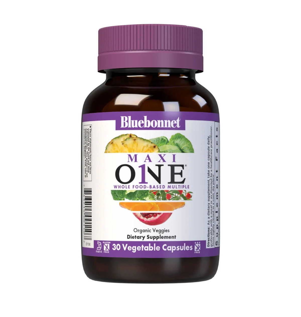 Bluebonnet Maxi One Whole Food-Based With Iron 30 VegCap