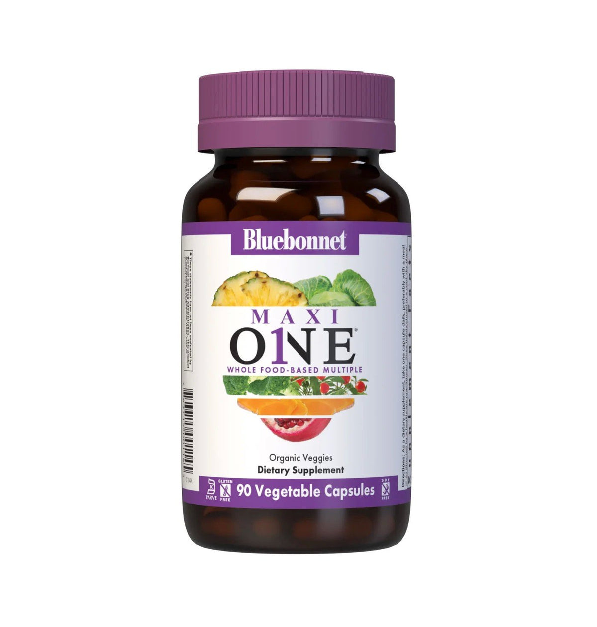 Bluebonnet Maxi One Whole Food-Based With Iron 90 VegCap