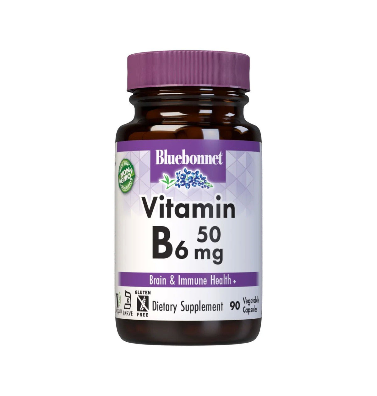 Bluebonnet Vitamin B-6 50mg 90 VegCap