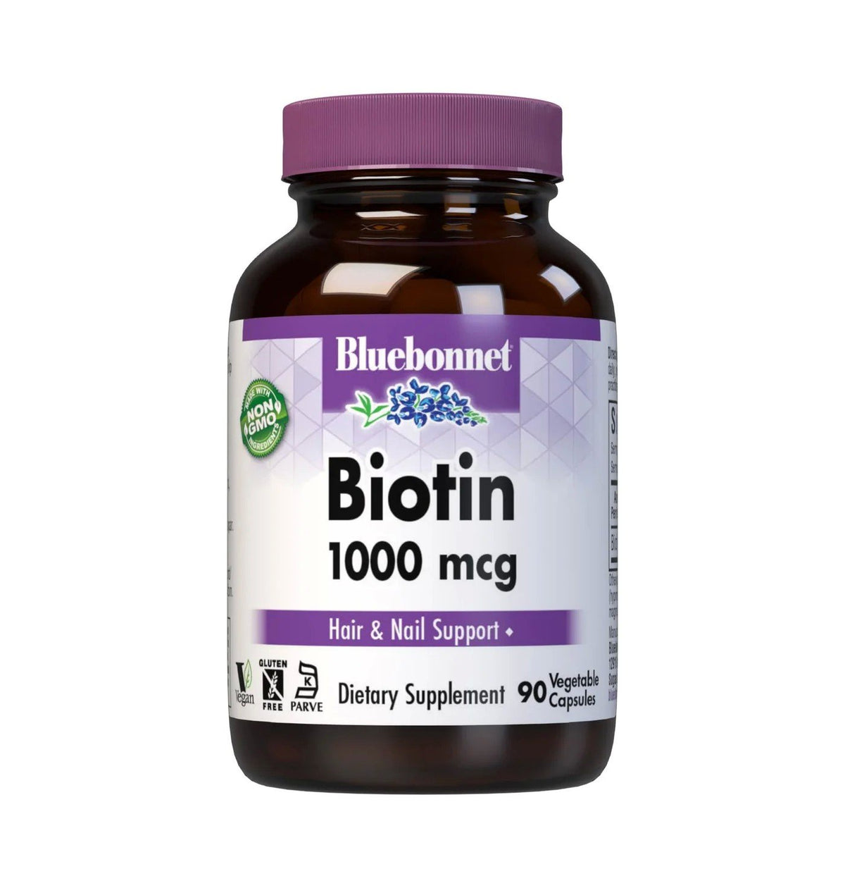 Bluebonnet Biotin 1000mcg 90 VegCaps