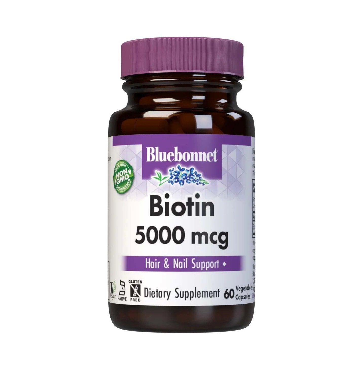 Bluebonnet Biotin 5000 mcg 60 VegCap