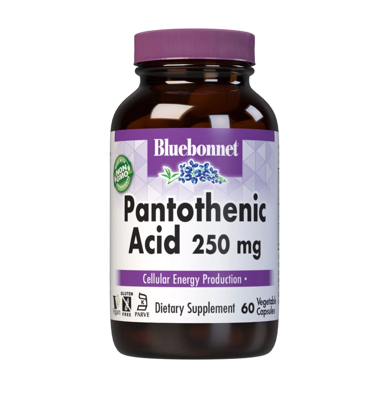 Bluebonnet Pantothenic Acid 250mg 60 VegCaps