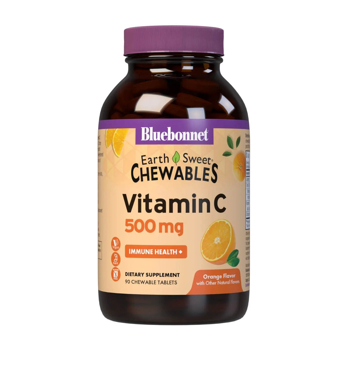 Bluebonnet Earth Sweet Chewable Vitamin C 500mg 90 Chewable