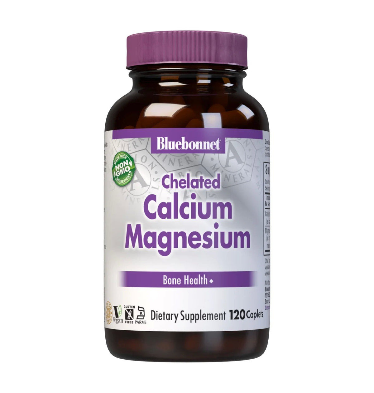 Bluebonnet Albion Chelated Calcium Magnesium 120 Caplet