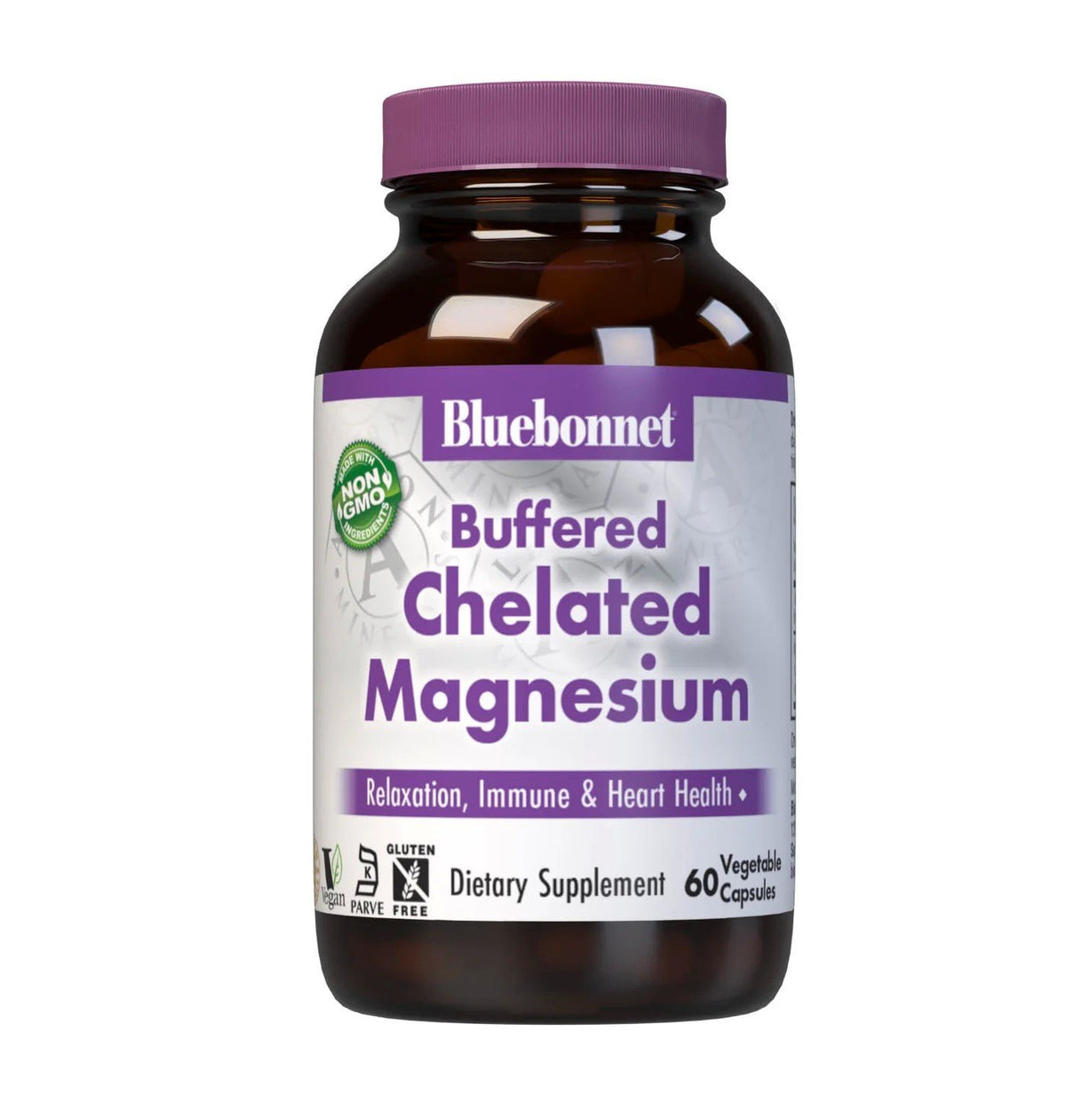 Bluebonnet Albion Buffered Chelated Magnesium 200mg 60 VegCap