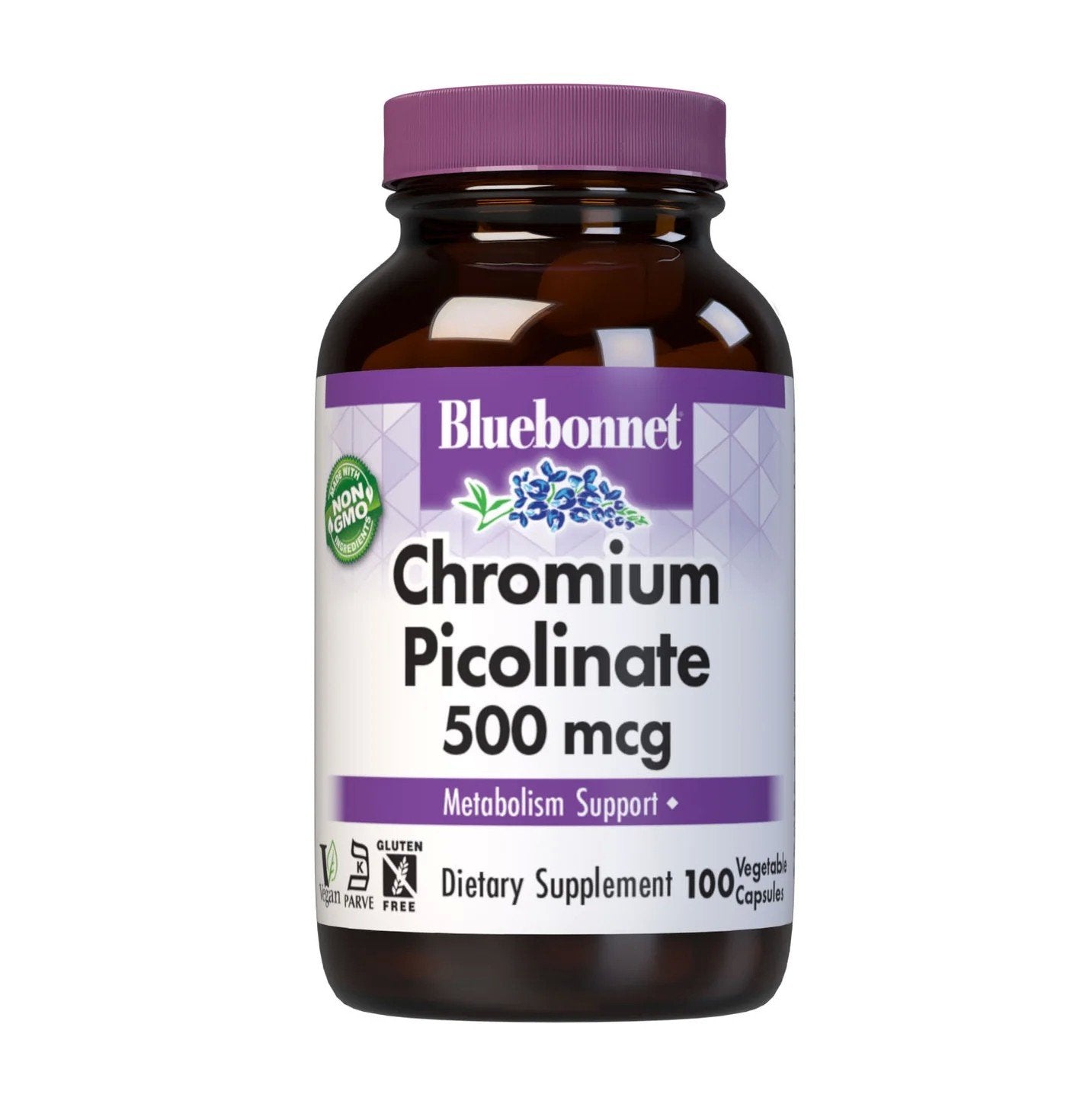 Bluebonnet Chromium Picolinate 500mcg 100 Capsule