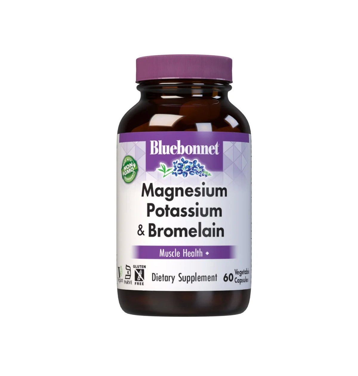 Bluebonnet Magnesium &amp; Potassium Plus Bromelain 60 Capsule