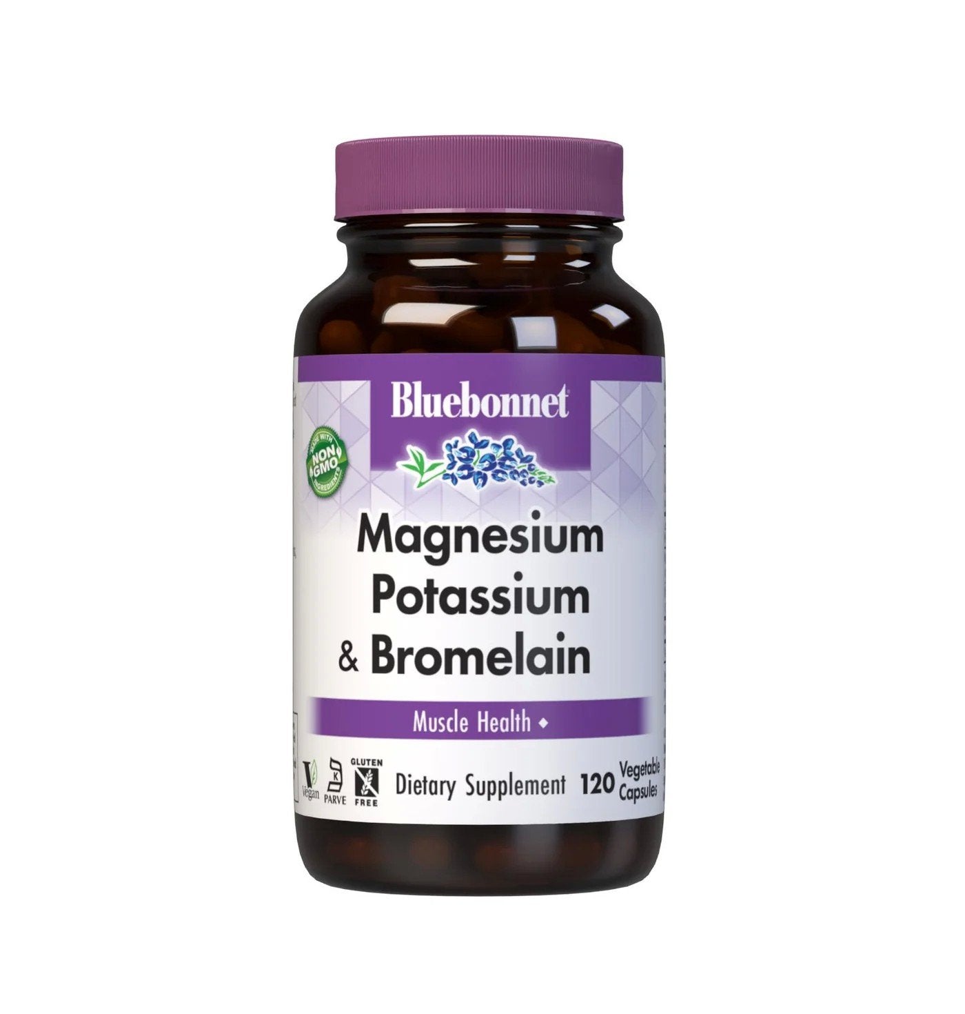 Bluebonnet Magnesium & Potassium Plus Bromelain 120 Capsule