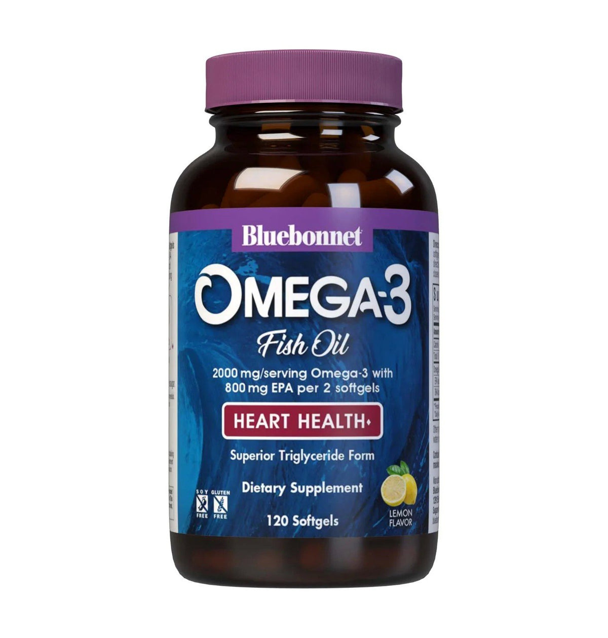 Bluebonnet Natural Omega-3 Heart Formula 120 Softgel