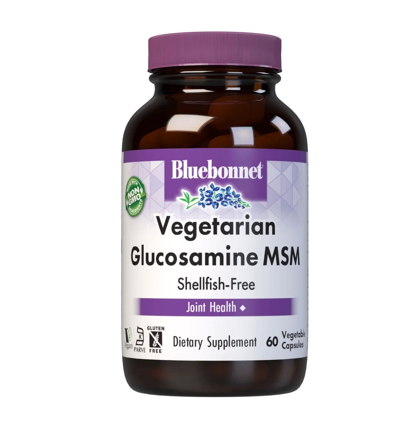 Bluebonnet Vegetarian Glucosamine MSM (Shellfish-Free) 60 VegCap