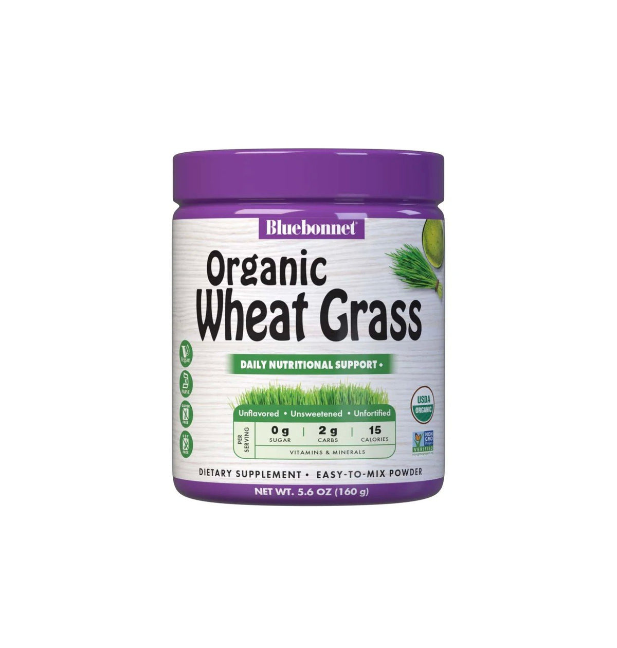 Bluebonnet Super Earth Organic Wheatgrass 5.6 oz Powder