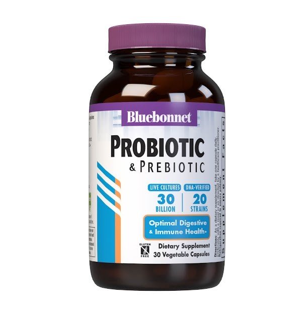 Bluebonnet Probiotic &amp; Prebiotic 30 Billion 30 VegCap